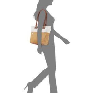 Tignanello Blue and Brown Leather Tote Medium size 14 in Width/13 high